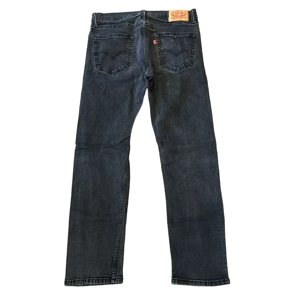 Levi's Men's 502 Taper Fit Jeans Black Wash Size 34x32